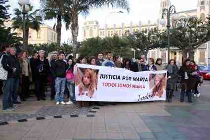 Melilla pide "Justicia por Marta" en el tercer aniversario de su muerte