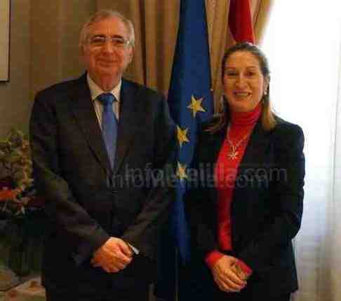 Ana Pastor y Juan José Imbroda, durante la reunión de enero en Madrid