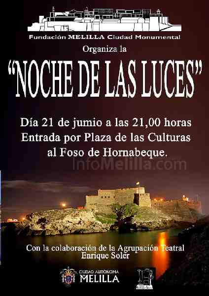 La Fundación Melilla Monumental presenta este jueves en el Foso del Hornabeque 'La noche de las luces'