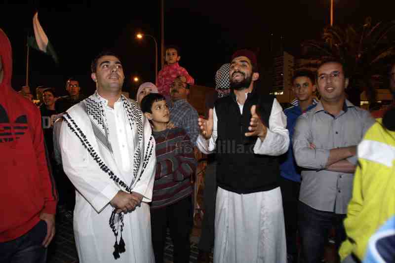 Musulmanes melillenses protestan contra la "ocupación" de Palestina
