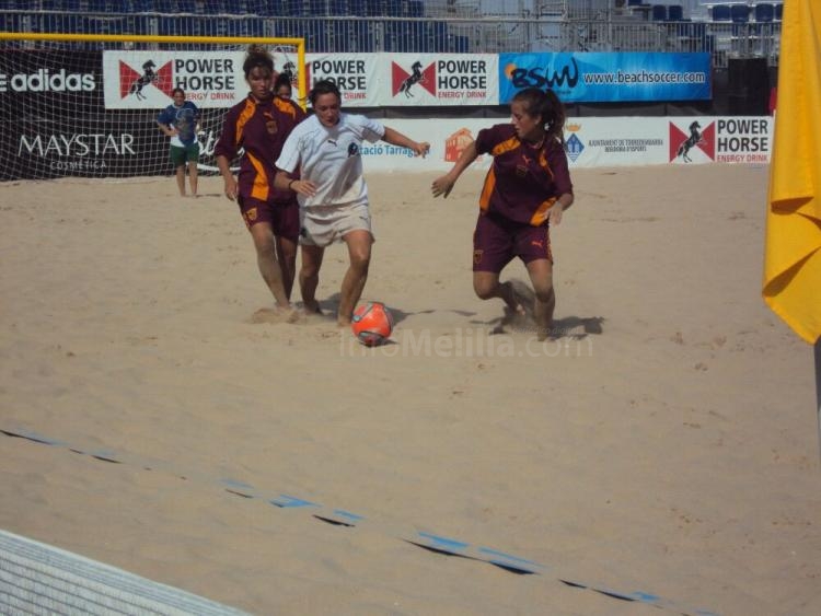 Fútbol Playa Femenino: Melilla derrota a Cataluña y logra el subcampeonato