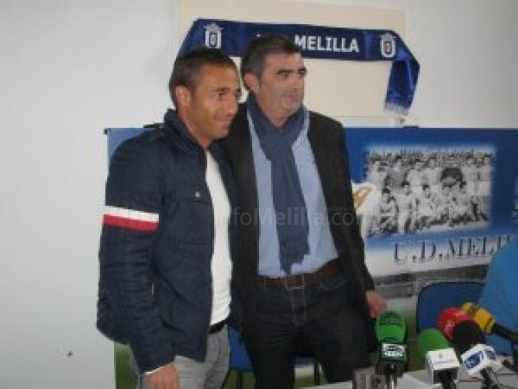 Entrenador y ahora ex presidente, Oscar Cano y Cristóbal Sánchez