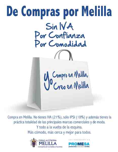 Melilla aprovecha la ausencia de IVA y pone en marcha una campaña para potenciar las compras en la ciudad