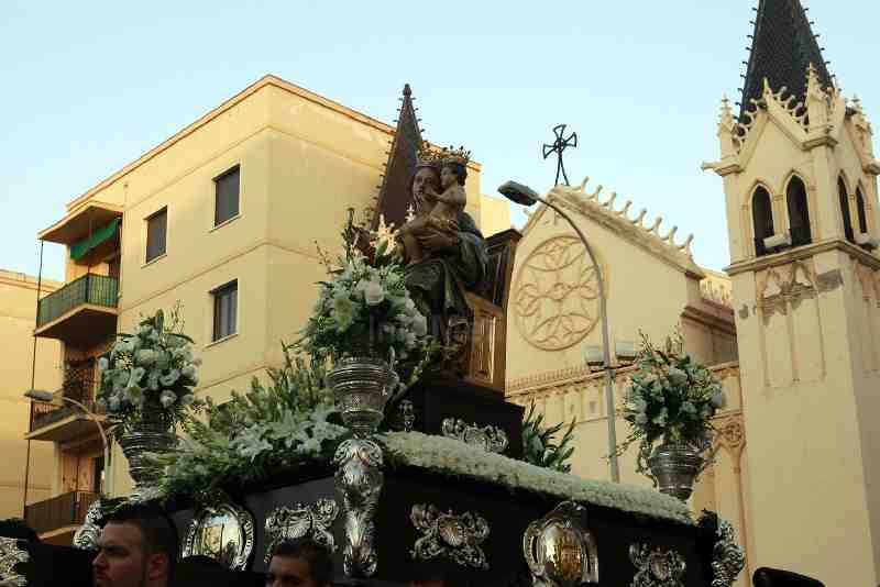 La Patrona de Melilla procesionó por las calles de su ciudad