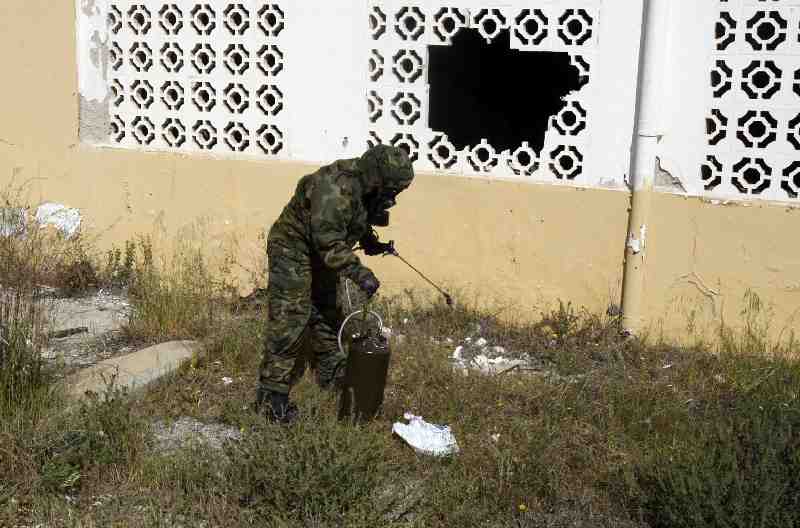 Melilla vive una jornada de simulacros con la intervención de la Unidad Militar de Emergencia