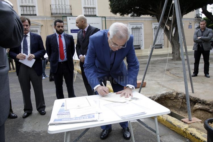 En marcha las obras de adecuación de la calle Pedro Segura y su conversión en plaza peatonal