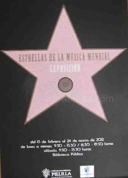 Cartel de la exposición ‘Estrellas de la Música Mundial’