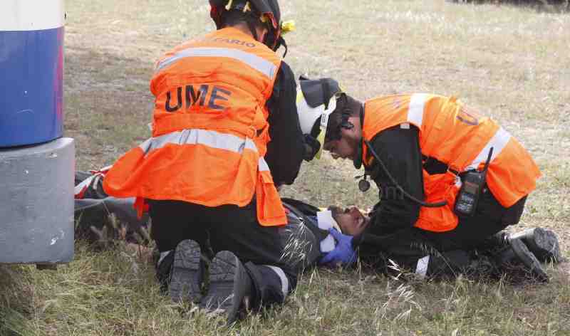 El simulacro de emergencia de nivel 2 de la UME, en imágenes