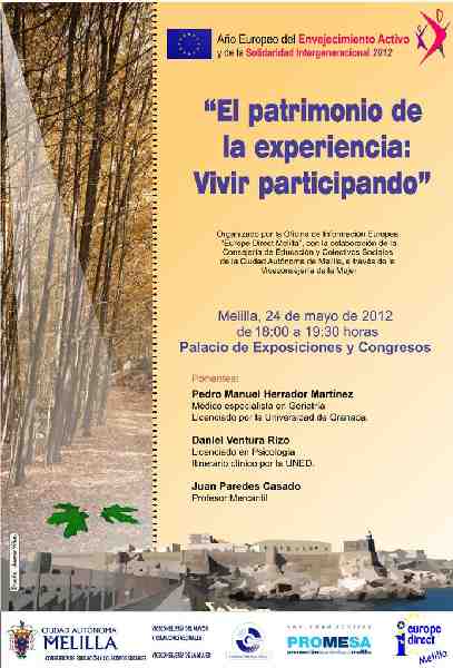 Europe Direct y el área de la Mujer organizan conferencias por el Año del Envejecimiento Activo y la Solidaridad Intergeneracional