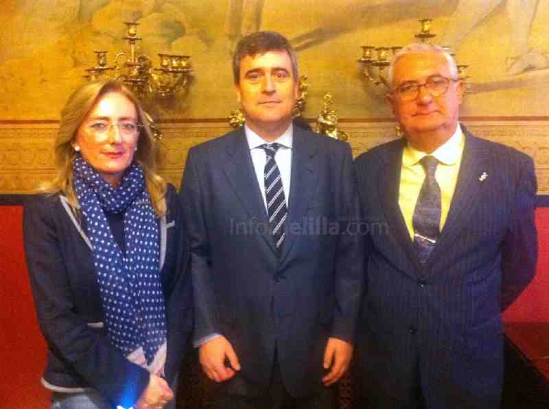 Dueñas y Gutiérrez con Miguel Cardenal, presidente del CSD