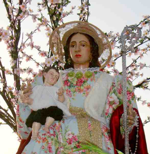 La Divina Pastora recorrerá las calles del Pueblo esta tarde a partir de las 20.00 horas