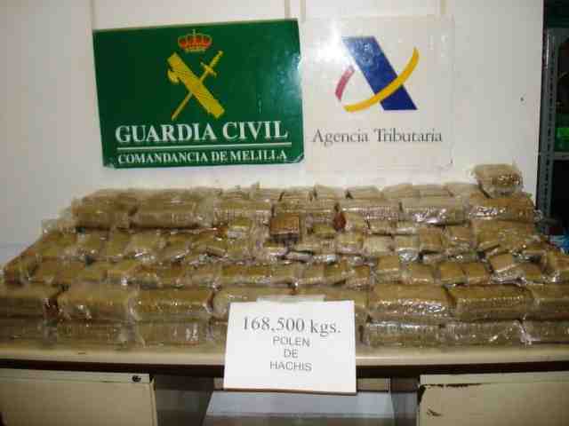 Más de 200 kilogramos de droga incautada y tres detenidos en el Puerto de Melilla en tan sólo una semana