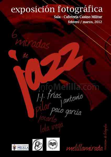 Cartel de la exposición '6 miradas de jazz'