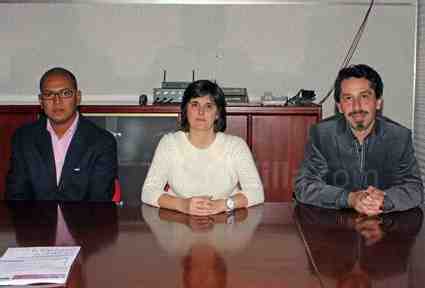 De izda. a dcha.: Gilberto Pérez, Leticia Yus y Javier Hurtado