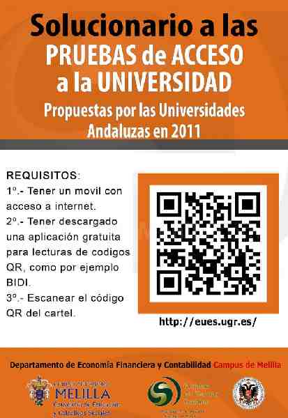 El Campus de Melilla introduce el lector del código QR para acceder al Solucionario a las PAU