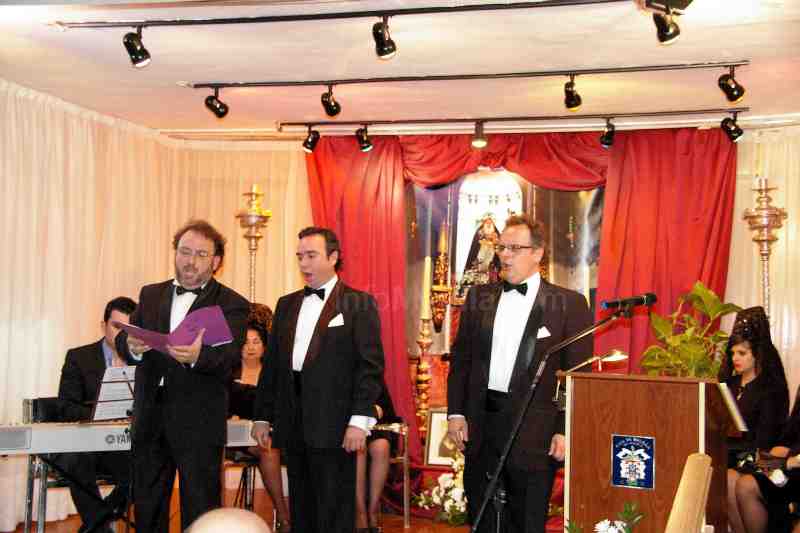 Los Tres Tenores del Teatro Lírico Andaluz, protagonistas del XXI Pregón de Exaltación a la Mantilla Española de la Casa de Málaga