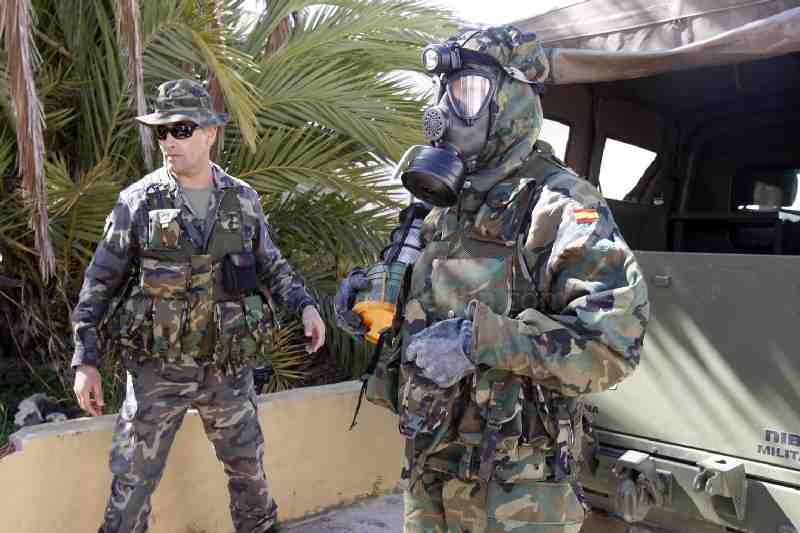 Melilla vive una jornada de simulacros con la intervención de la Unidad Militar de Emergencia