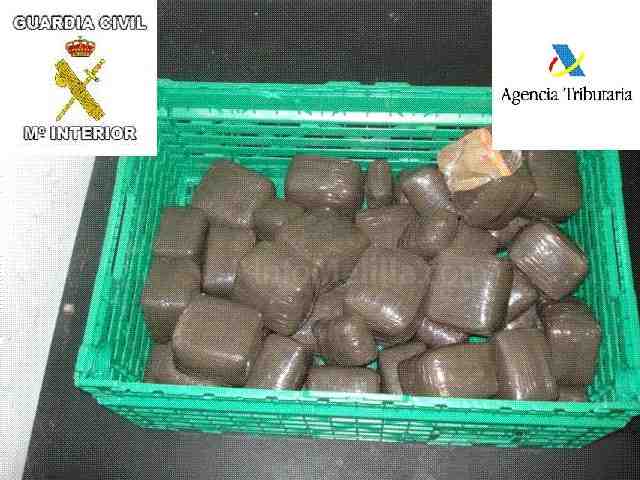 Incautados 40 kilos de droga y detenidas dos personas en dos nuevas actuaciones de la Guardia Civil en el Puerto de Melilla