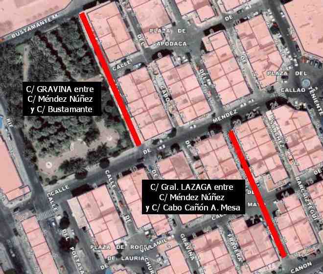 Plano de la zona afectada