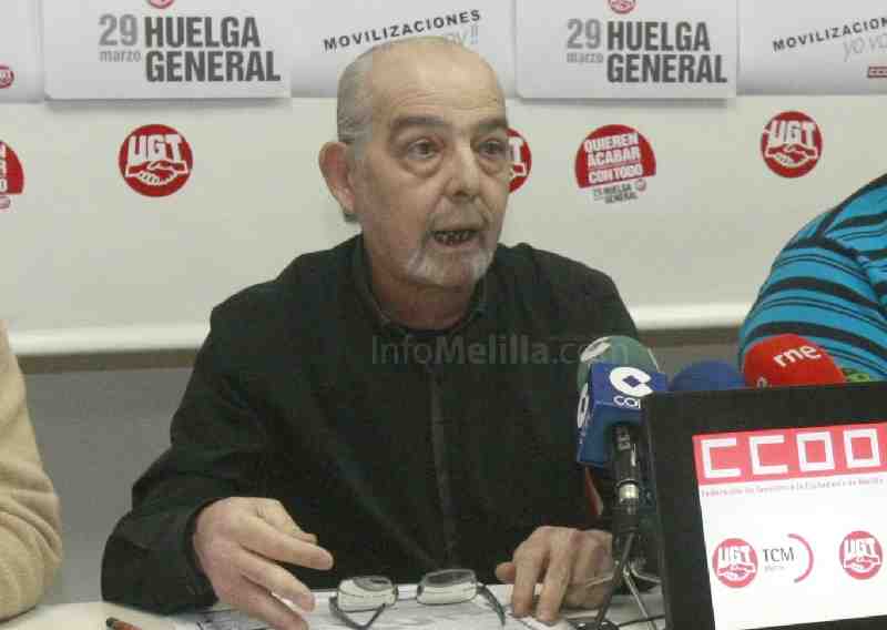 Márquez Freniche en su última comparecencia pública antes de jubilarse