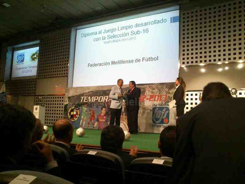 José Manuel Silva y el combinado cadete, premiados en la III Gala del Fútbol Sala