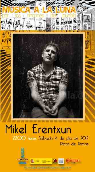 'Música a la Luna' presenta esta noche a Mikel Erentxun en concierto