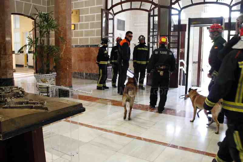 El simulacro de emergencia de nivel 2 de la UME, en imágenes