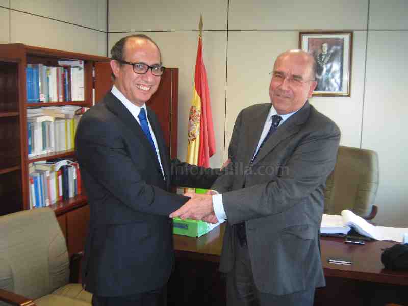 El Barkani y Martín Tapia durante el encuentro