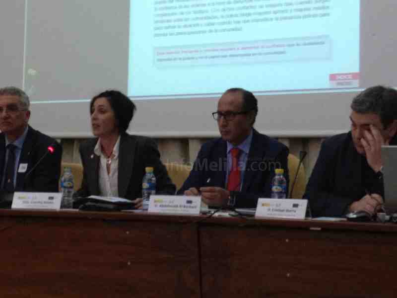El Barkani durante su intervención en la Conferencia