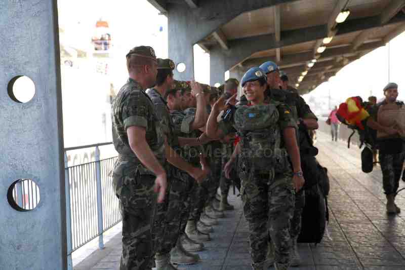 Regresa a Melilla la primera rotación de militares procedentes de Líbano