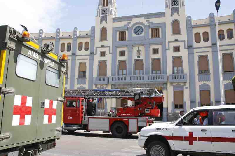 El simulacro de emergencia de nivel 2 de la UME, en imágenes