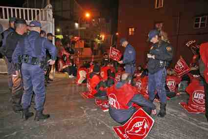 La Policía intermedió entre ambas partes