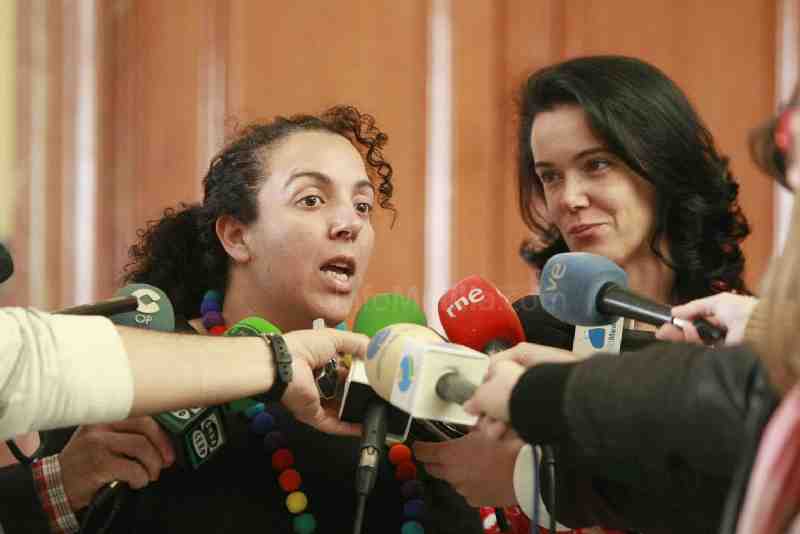 Rabea Mohamed junto a María Antonia Garbín