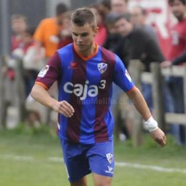David Vazquez en su etapa como jugador del conjunto oscense