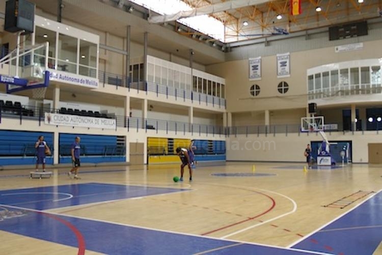 Entrenamiento de Melilla Baloncesto