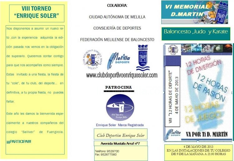 Cartel anunciador de dicho evento deportivo