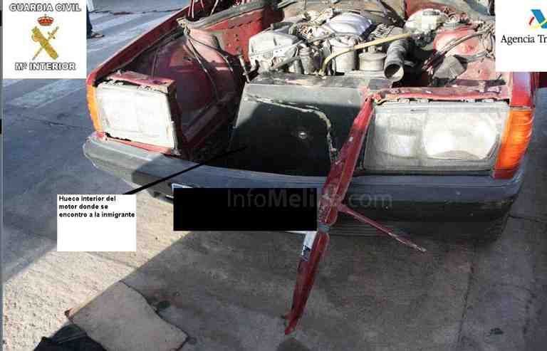 A prisión una mujer por pasar a una inmigrante en el motor de su coche