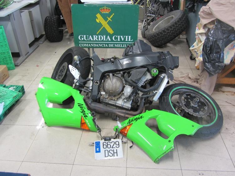 La Guardia Civil consigue recuperar en Melilla una motocicleta que había sido robada hace meses en Barcelona