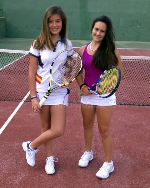 Finalistas de cadete femenino, Beatriz Dueñas y Belén Calero