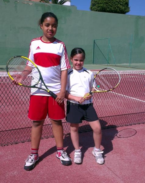Las finalistas en féminas, Magdalena Castillo y Carmen García
