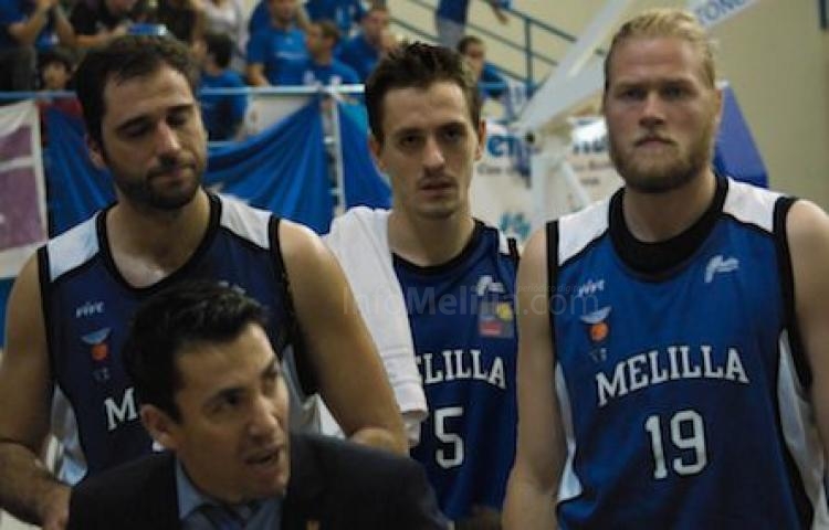 Morentin y Huertas cuando eran jugadores de Melilla Baloncesto