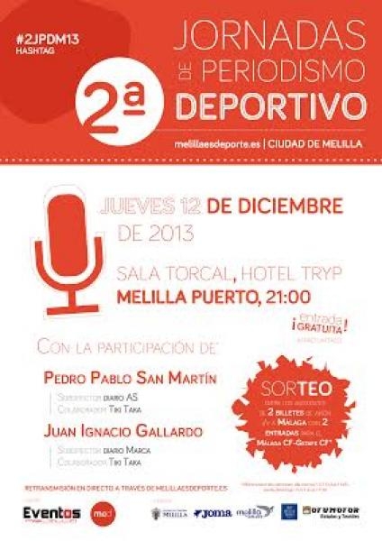 Cartel anunciador de estas II Jornadas de Periodismo Ddeportivo