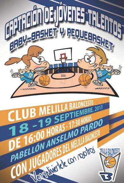 Cartel anunciador del Pequebasket