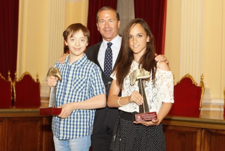 Javier Platero junto a Victoria Zarco