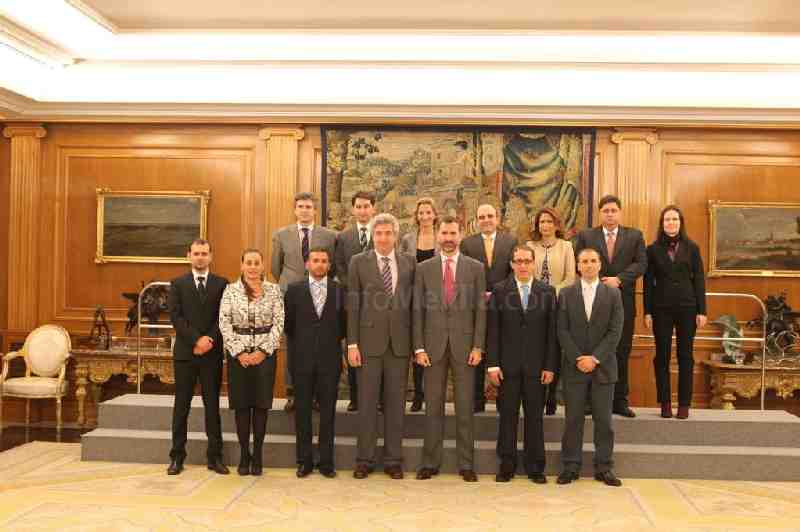 El Príncipe Felipe recibe en audiencia a la Asociación de Jóvenes Empresarios de Melilla