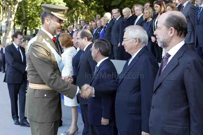 Imbroda ha podido saludar al Príncipe Felipe