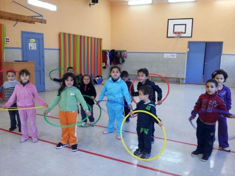 Grupo de alumnos de psicomotricidad