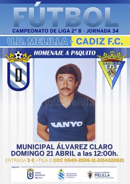 Cartel anunciador de dicho homenaje
