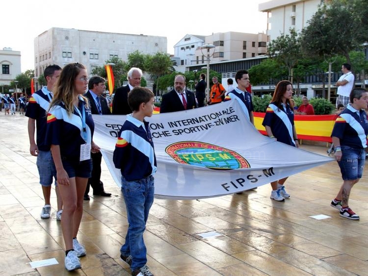 Acto oficial de inauguración de los campeonatos del mundo pesca mar costa U-16 y U-21