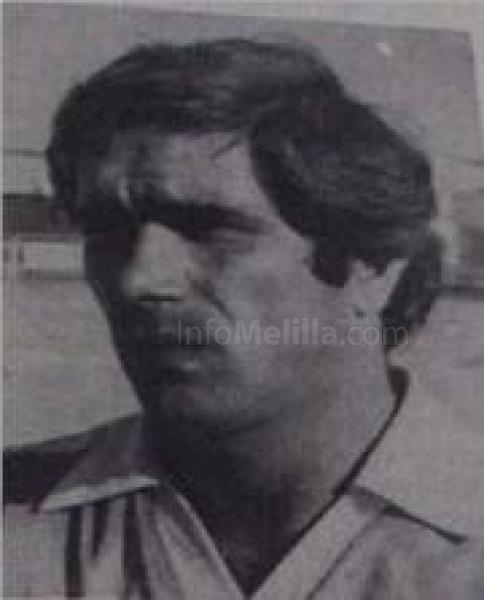 Luis Sánchez Cruza en su época en el Melilla Club de Fútbol